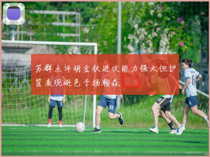 苏群点评胡金秋进攻能力强大但护筐表现逊色于杨瀚森